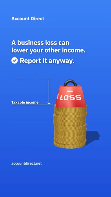 Business in the red this year? Report the loss anyway