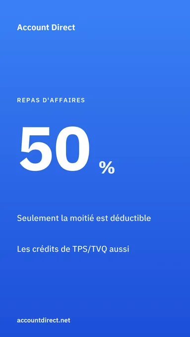 Les repas d'affaires sont-ils déductibles au Québec?