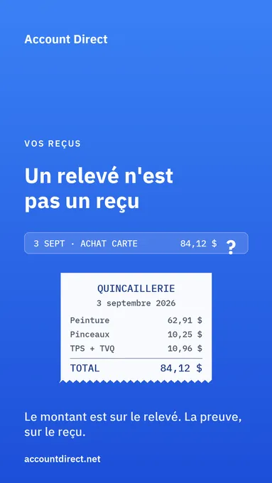 Un relevé de carte suffit-il comme preuve de dépense?