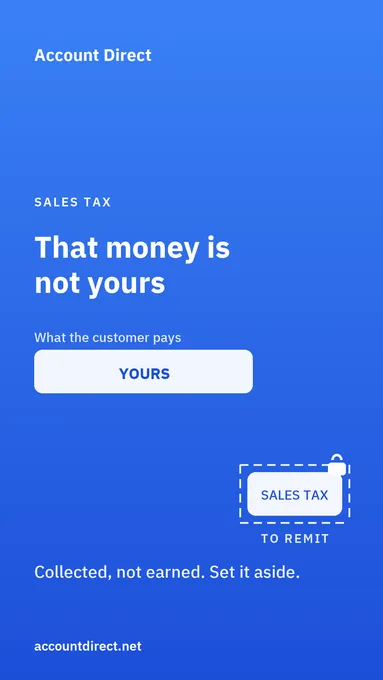 Is the sales tax I collect my money?