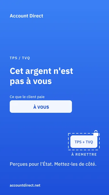 La TPS et la TVQ que je perçois sont-elles un revenu?