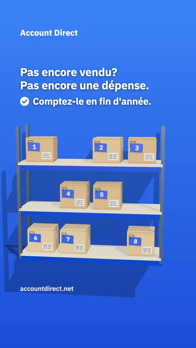 Stock acheté cette année: tout est-il une dépense?