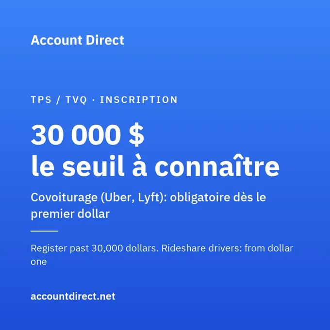 Dois-je m'inscrire à la TPS et à la TVQ au Québec?