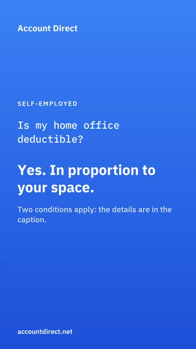 Is my home office deductible when self-employed?