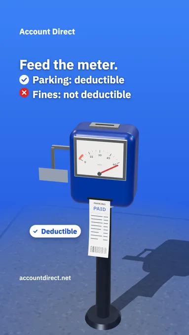 Parking ticket on a client visit: is it deductible?