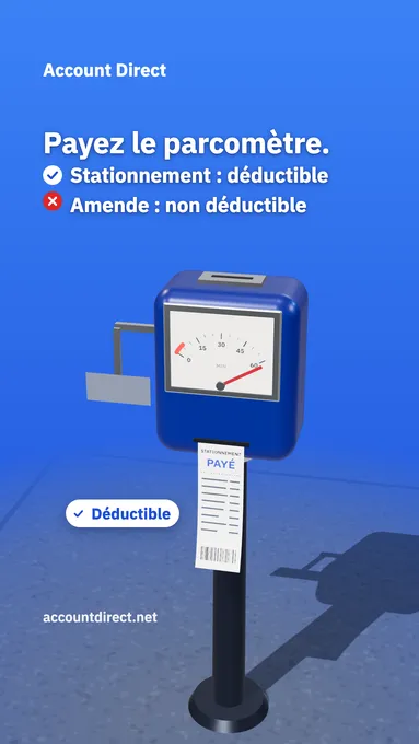 Contravention en visite client: est-elle déductible?