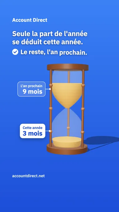 Un an d'assurance payé d'avance: tout se déduit cette année?