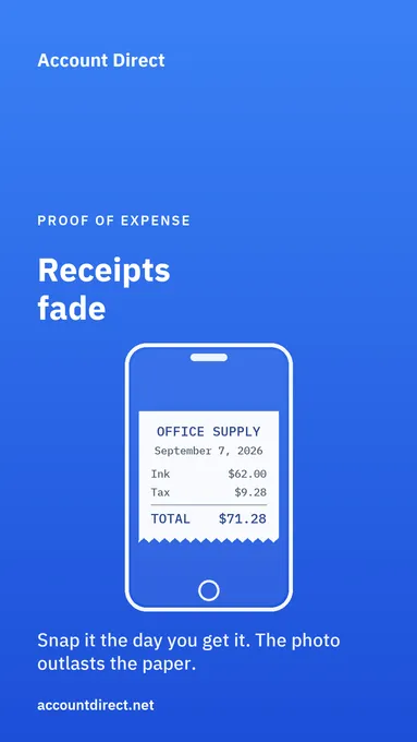 Faded receipts: do they still prove a business expense?
