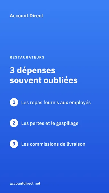 3 dépenses de restaurant souvent oubliées dans vos livres