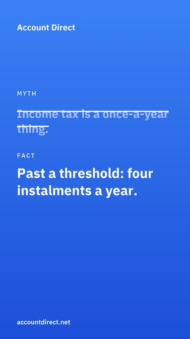 Do I have to pay my income tax by instalments?